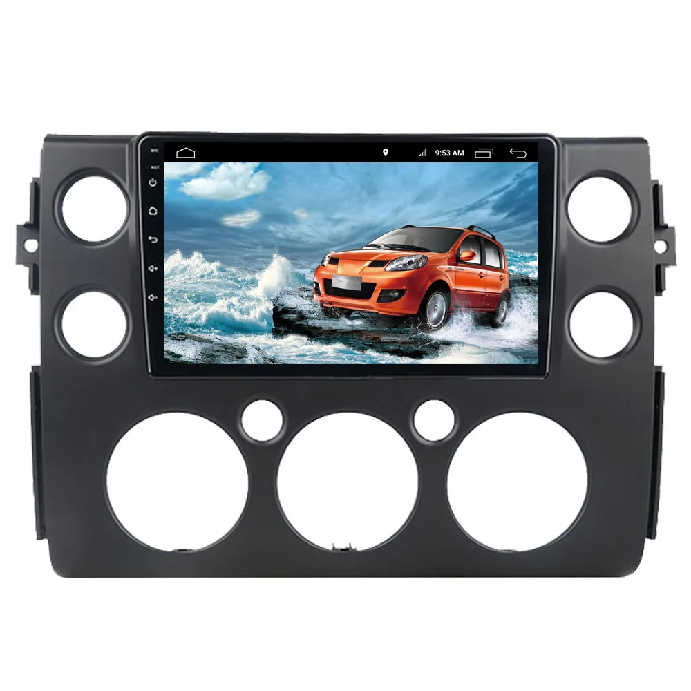 Автомагнитола стерео для Toyota FJ Cruiser FJCruiser 2007- сенсорный экран Android gps навигация Мультимедийная карта+ камера заднего вида