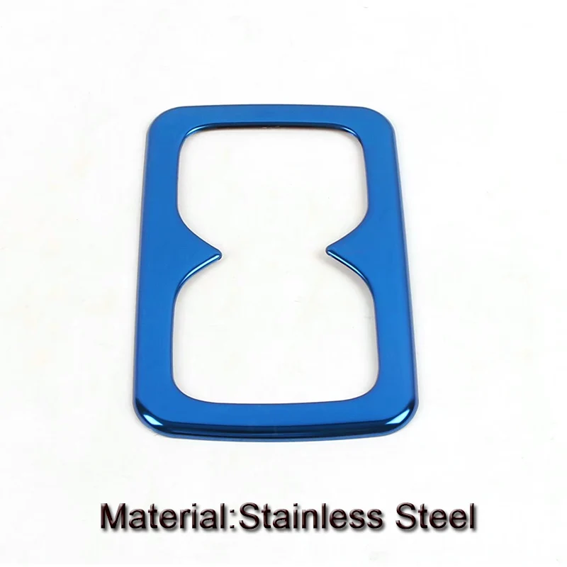 StainlessSteelBlue Автомобильный Стайлинг, Автомобильный интерьер, задний держатель для чашки, панель, наклейки, блестящий чехол, автомобильные аксессуары для Nissan Sentra B18,-настоящее время - Название цвета: StainlessSteelBlue