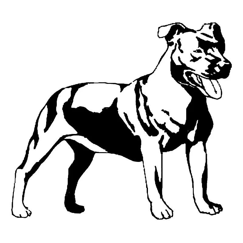 

Car Stickers Bulldog Terrier Car Stickers Fashion PVC Decals Car Styling Decorated In Black/silver 18.3* 16.3cm