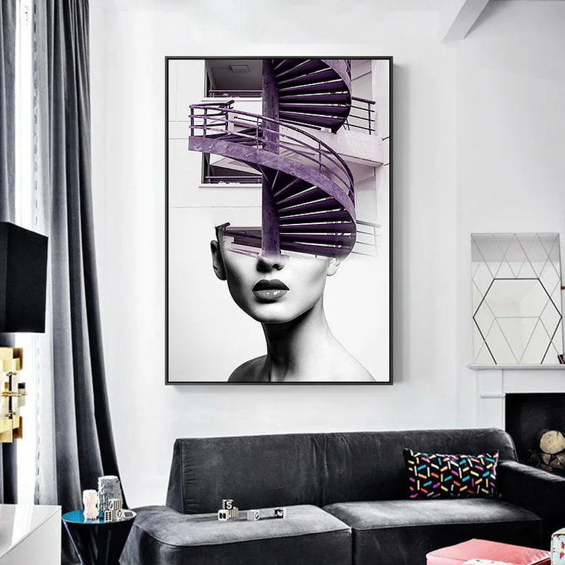 

Poster Art Nordic Sexy Woman Canvas Wall Painting Art Poster Print Wall Picture for Bedroom Home Decor Picture Room Decoration
