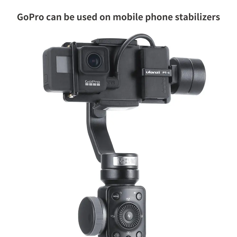 TWISTER. CK ULANZI PT-6 Адаптер для GoPro Hero 7 6 5 универсальный переключатель Монтажная пластина для DJI Osmo Mobile 2 Zhiyun Smooth 4