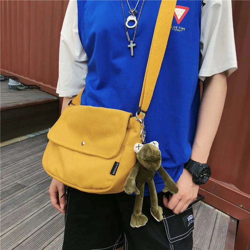 

2019 New Style Korean-style Canvas Bag Women's Shoulder Bag Literature And Art MORI Series INS Shoulder Messenger Bag Men's Coup
