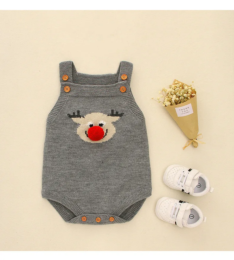 Sweater romper baby jumpsuit knitted cotton boys girls clothing autumn winter