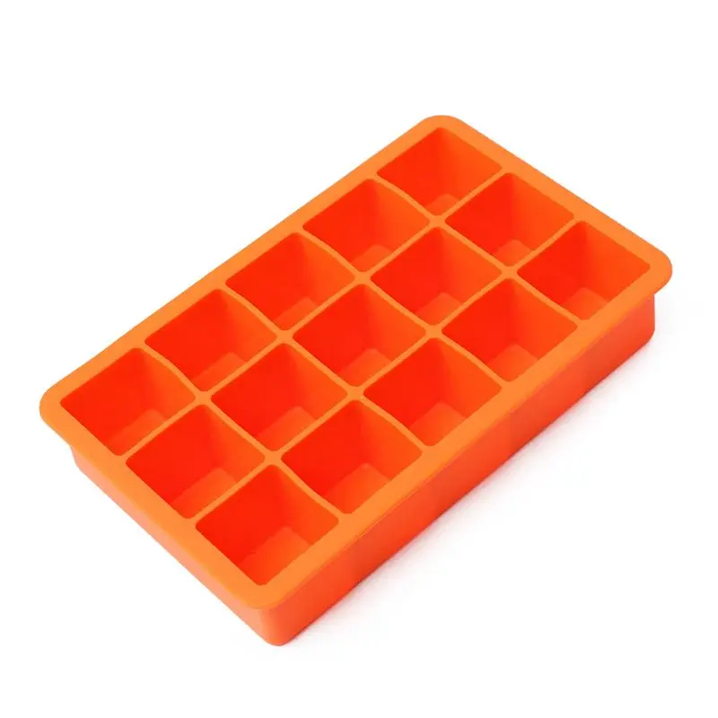 

Silicone 15-Cavity Square Drink Ice Square Pudding Jelly Chocolate Mold Mould Tray
