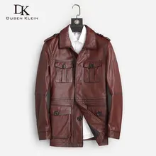 Мужская куртка из натуральной кожи, Куртки из натуральной коровьей кожи, повседневные Черные куртки с карманами,, осенняя новая мужская куртка 8813