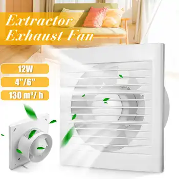 

4 Inch 6 Inch 220V Waterproof Mute Bathroom Extractor Exhaust Fan Window Wall Ceiling For Kitchen Toilet Ventilation Fan