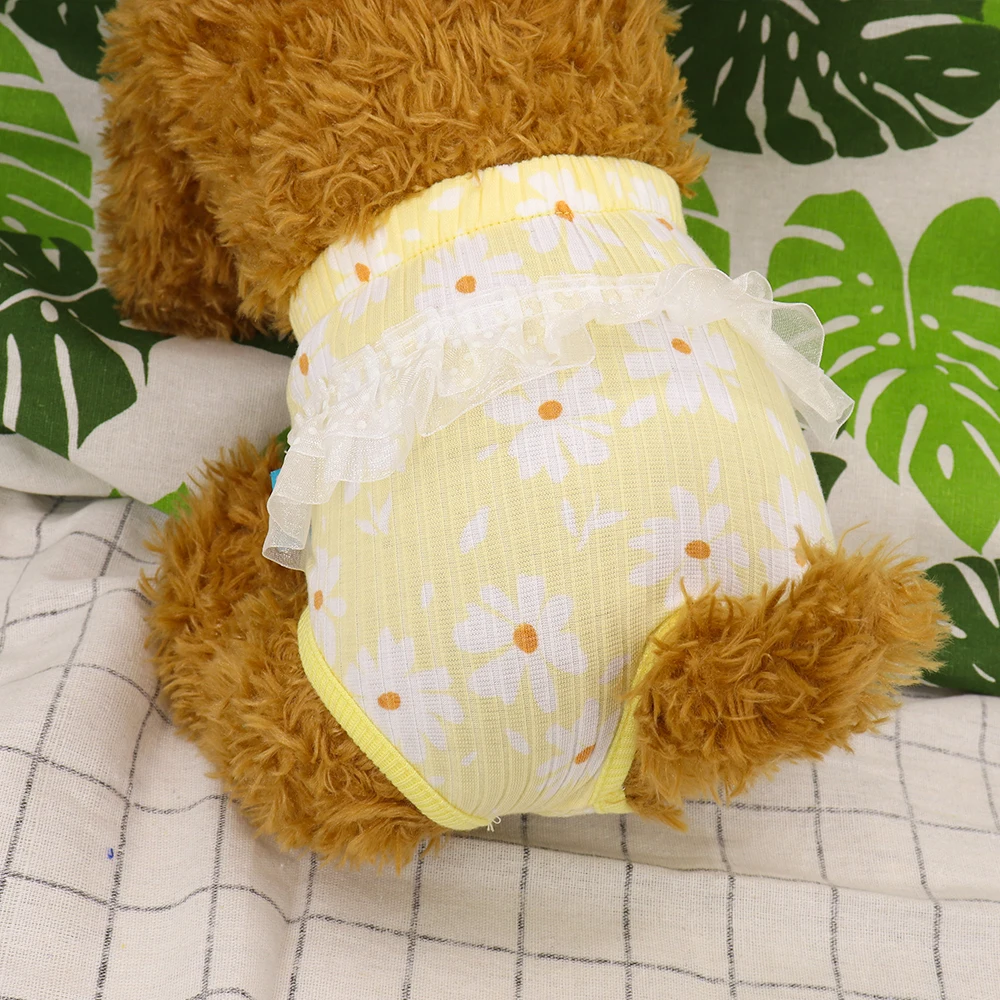 Reusable Dog Diaper Pant Physiological Pants Washable Female Girl Dogs Shorts Pants Absorbent Pets Underwear Sanitary Panties