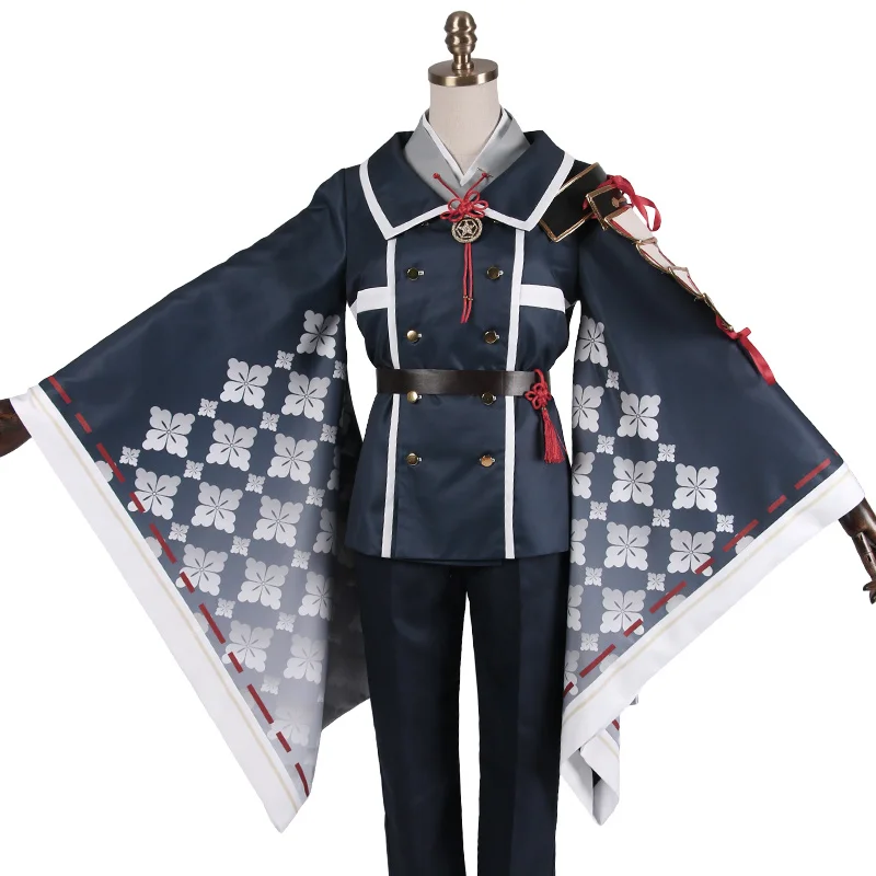costume Игра Touken Ranbu онлайн hakusan yoshimitsu Косплей Костюм для взрослых мужчин женщин полный набор Хэллоуин Карнавальный Костюм - Цвет: costume