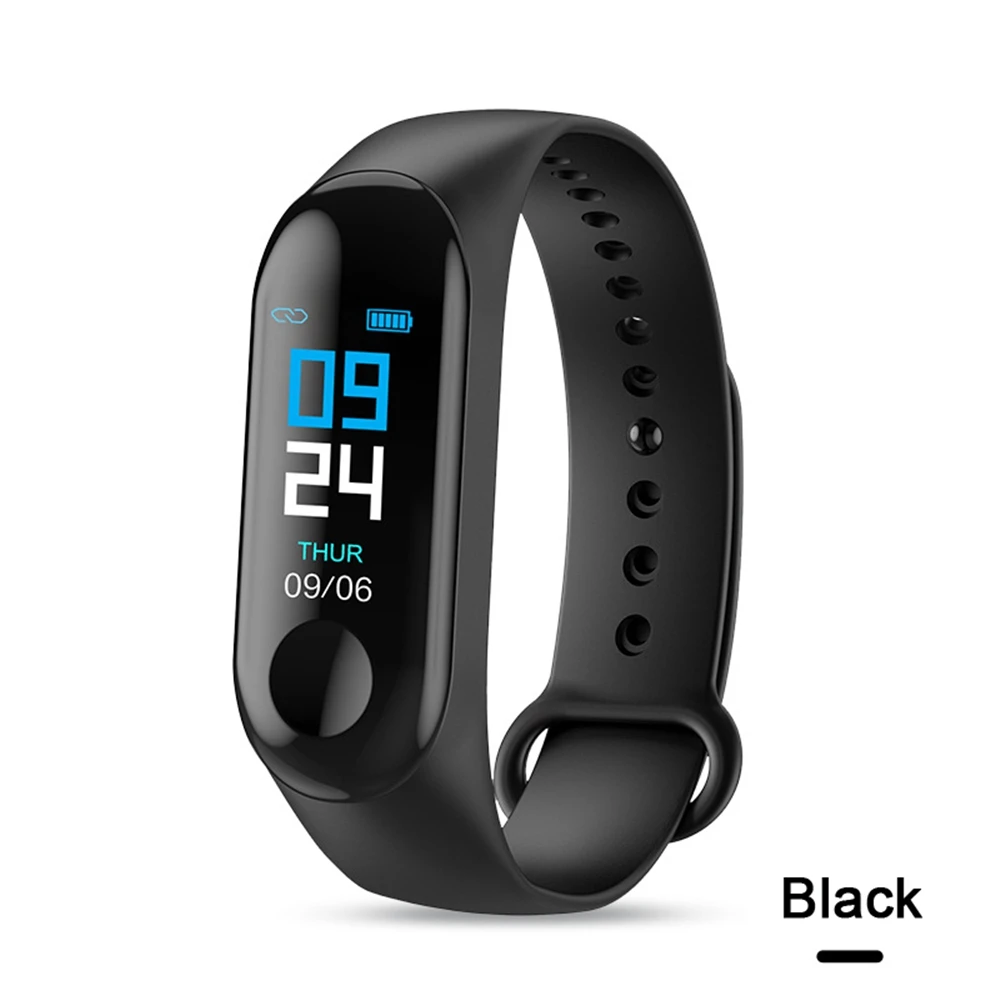 

M3 Plus Men's Smart Watch Color Screen IP67 Waterproof Smart Watch Blood Pressure Heart Rate Activity Fitness Tracker Men Watch