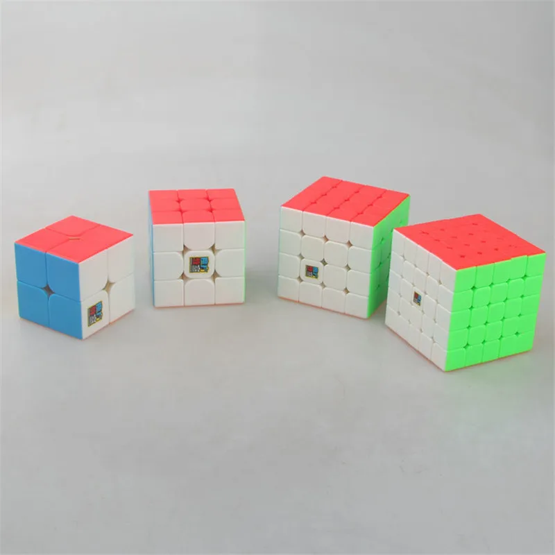 Moyu Meilong 2x2 3x3 4x4 5x5 скоростные головоломки 4 шт. набор WCA официальный конкурс cubo Magico профессиональные скоростные кубики Пазлы игрушки