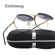 Круглые Солнцезащитные очки в готическом стиле стимпанк, мужские и женские, фирменный дизайн, Ретро стиль, панк стиль, солнцезащитные очки, женские очки Oculos gafas