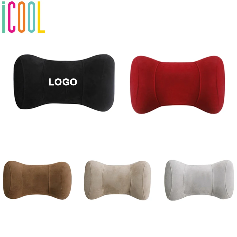 

Universal Soft Neck Pillows Suede Breathable Mesh Auto Car Neck Rest Headrest Cushion for Peugeot Interior Safety Accessories