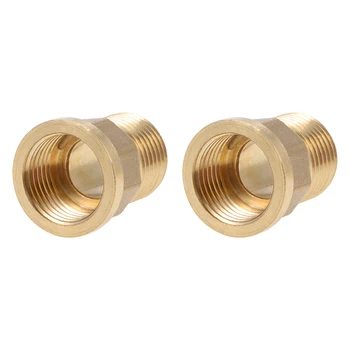 

uxcell Brass Threaded Pipe Fitting G1/2 Male X G1/2 Female Hex Bushing Adapter 31mm Length 2pcs
