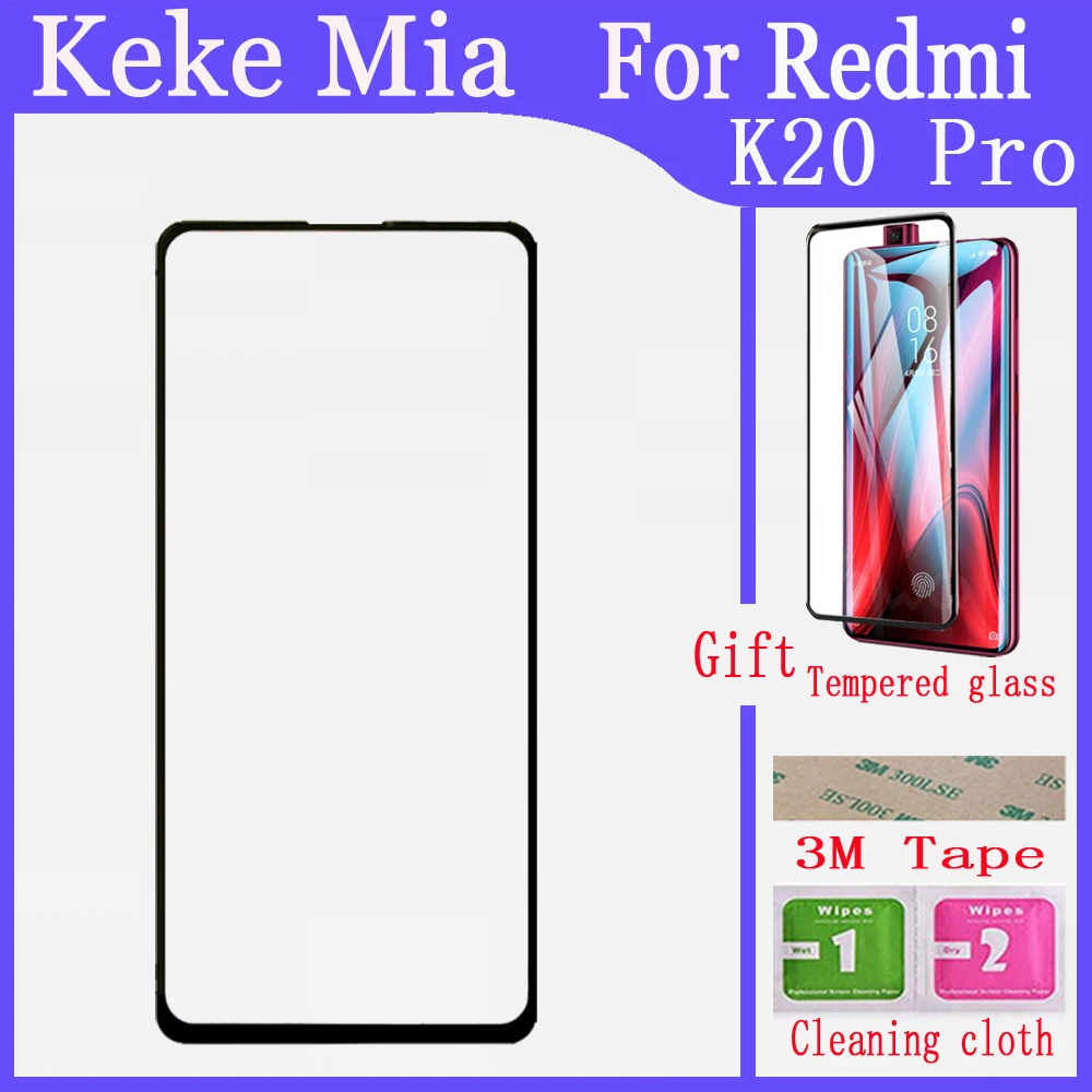 Lcd переднее внешнее стекло для мобильного телефона Xiaomi mi 9T 9T Pro сенсорный экран для красного mi K20 20 Pro передняя внешняя стеклянная панель Замена