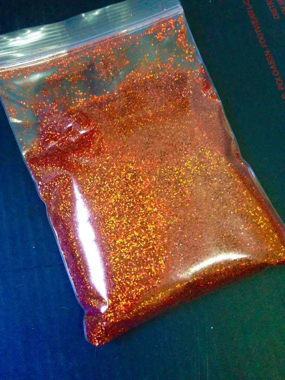orange-10g Голографический блеск, косметические блестки, шестигранные блестящие мелкие блестки, блеск для ногтей, 18 цветов блеск, 10 г сумки, с голографическим блеском - Цвет: orange-10g