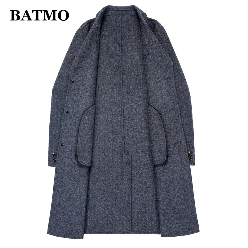 BATMO Новое поступление осень& зима шерстяные куртки для мужчин, мужские шерстяные пальто, большие размеры M-5XL FND902