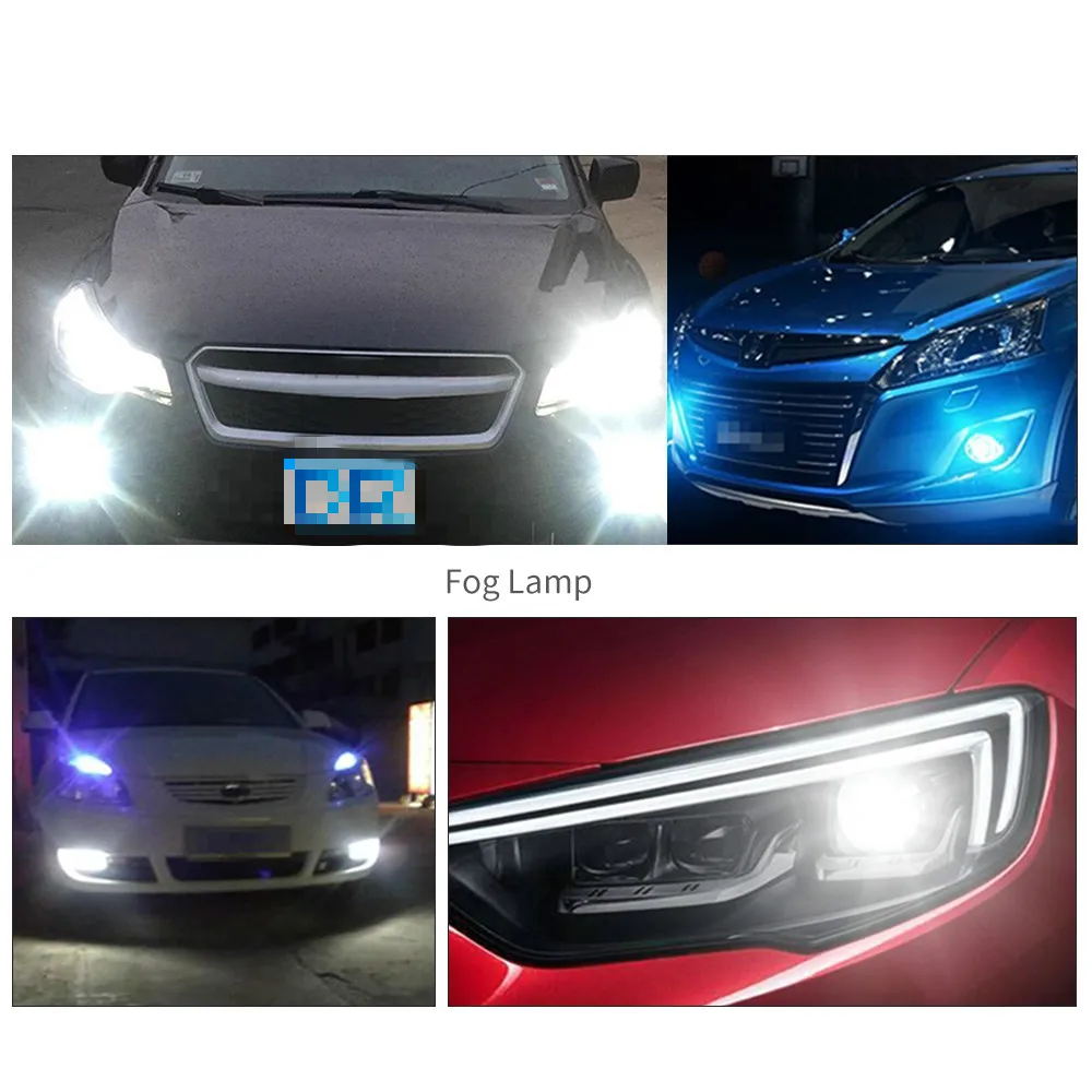 2 шт. H4/H7/H8/H11/9005/9006 H4 60 Вт Автомобильный светодиодный противотуманный фонарь 3030 12 SMD для автомобиля, мотоцикла светодиодный Переделанный налобный фонарь Foglamp 6500K