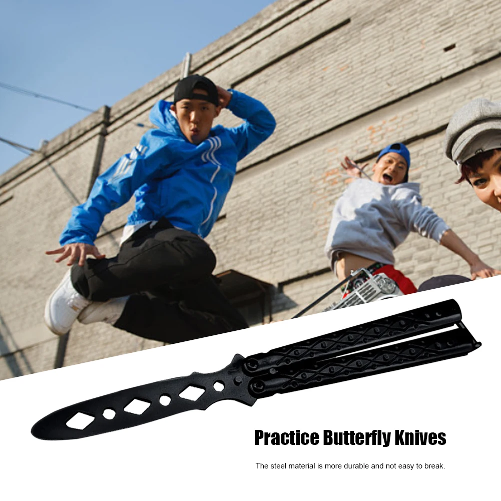 Trainer Butterfly Knives Illegal  Balisong Trainer Butterfly Knife -  Trainer - Aliexpress