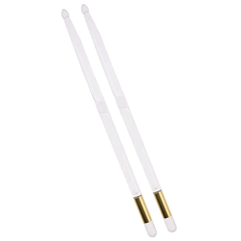 

5A Acrylic Luminous Drum Stick Bright LED Light Up Drumsticks Jazz Drumsticks in the Dark Stage 13Colors Free Change