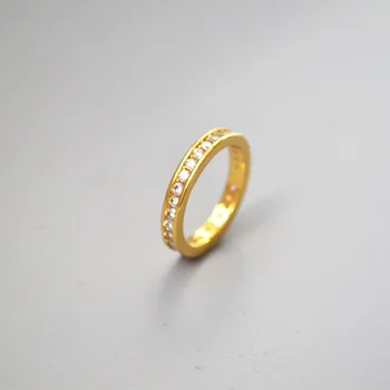 

Fashion gold color rings for women,Micro Clear Zircon engagement wedding ring, Thin Round Circle finger rings jewelry gifts