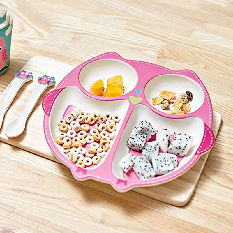 Baby Bowls Plate Tableware Children Food Container Placemat Dishes Infant food Feeding Bowl Child Kids Feed Plate