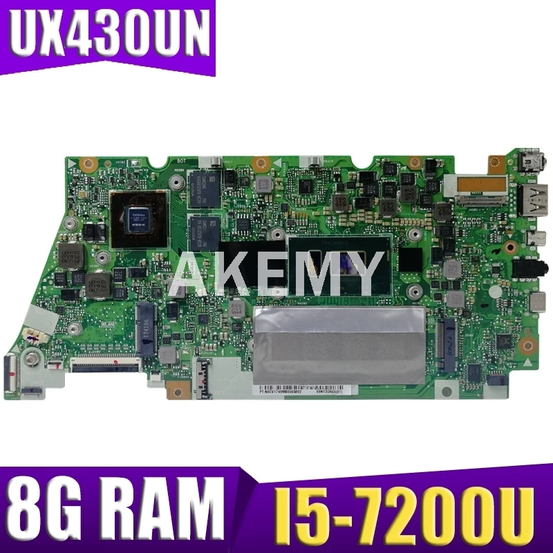 Akemy UX430UN 8G/I5 7200U/AS GT920M V2G 90NB07V0 R00010 материнская плата для ASUS UX430U ноутбука 100%