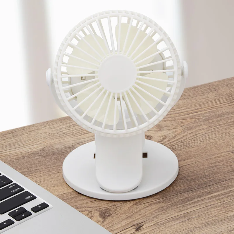 

EAS-New Portable Handheld Small Fan New Clip USB Fan Charging Desktop Mini Portable Desktop Fan Desktop Outdoor (Black)