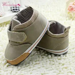 WEIXINBUY; парусиновые на мягкой подошве для новорожденных мальчиков; нескользящая детская обувь для самых маленьких кроссовки