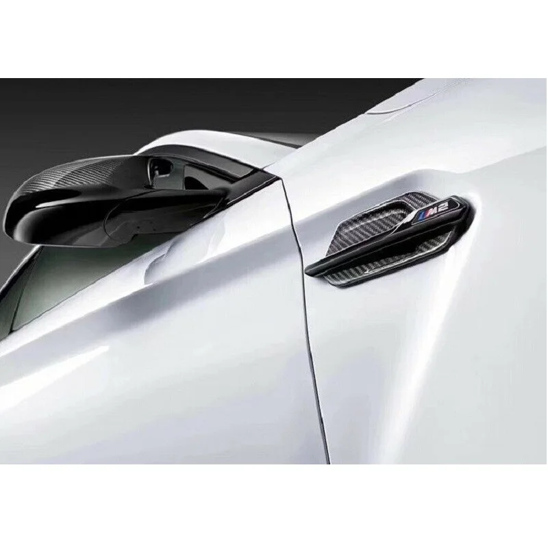 Замена углеродного волокна боковое крыло отделка вентиляционные отверстия гриль Подходит для BMW F87 M2 Coupe