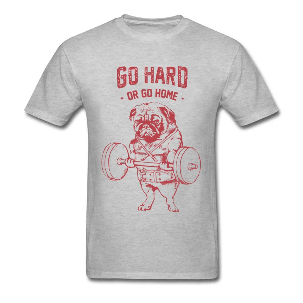 Футболка мужская для тренировок хлопковая с круглым вырезом и короткими