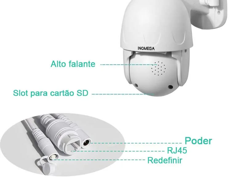 2mp câmera de rastreamento automático câmera sem