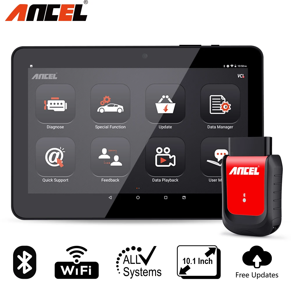 

Ancel X6 Bluetooth OBD2 Scanner ABS Airbag Oil EPB DPF Reset Professional OBD2 Automotive Scanner Free Update Car Diagnose Tool