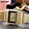 Fashion Sanda Top Brand Silver Men's Watches Luxury Quartz Watch Men Steel Waterproof Rose Golden Male Clock Relogio Masculino ► Photo 3/6