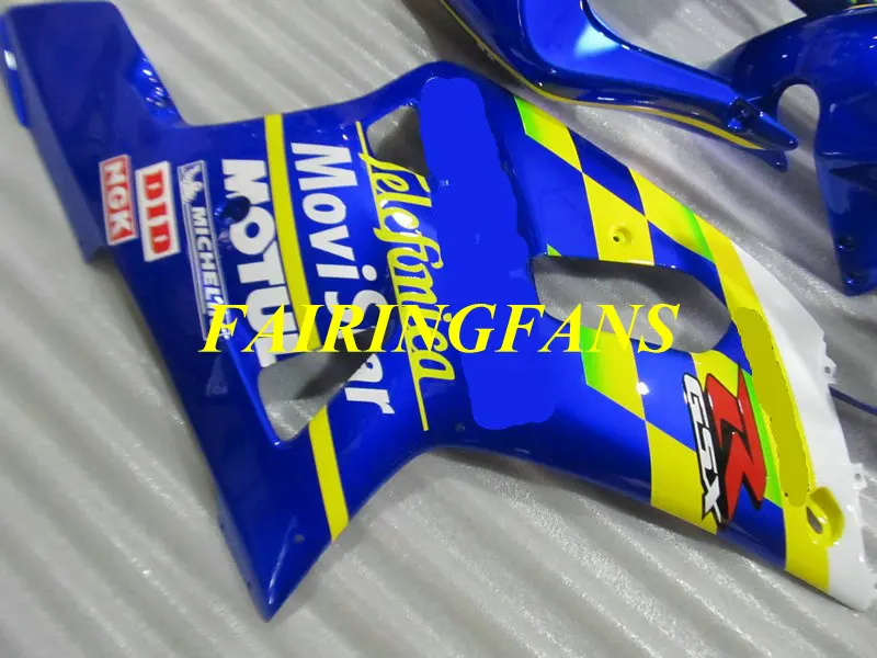 Мотоцикл инжекторный тюнинг-пакет для GSXR600 750 K1 01 02 03 GSXR 600 GSXR750 2001 2002 2003 Обтекатели Кузов+ подарки SH72