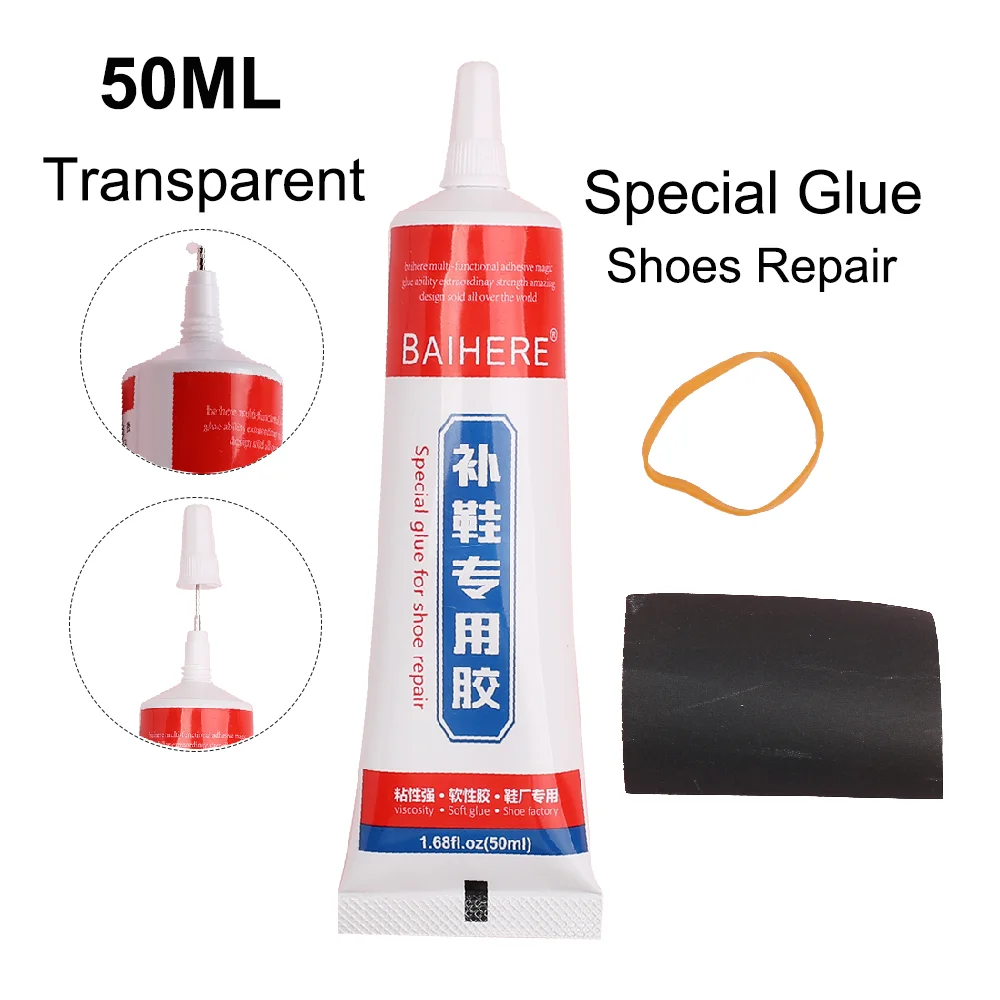 

Waterproof Soft Special 50ML Super Leather Glue Adhesive Epoxy Resin Rubber Clothes Accessory Tool Strong Repair Fabric Textile