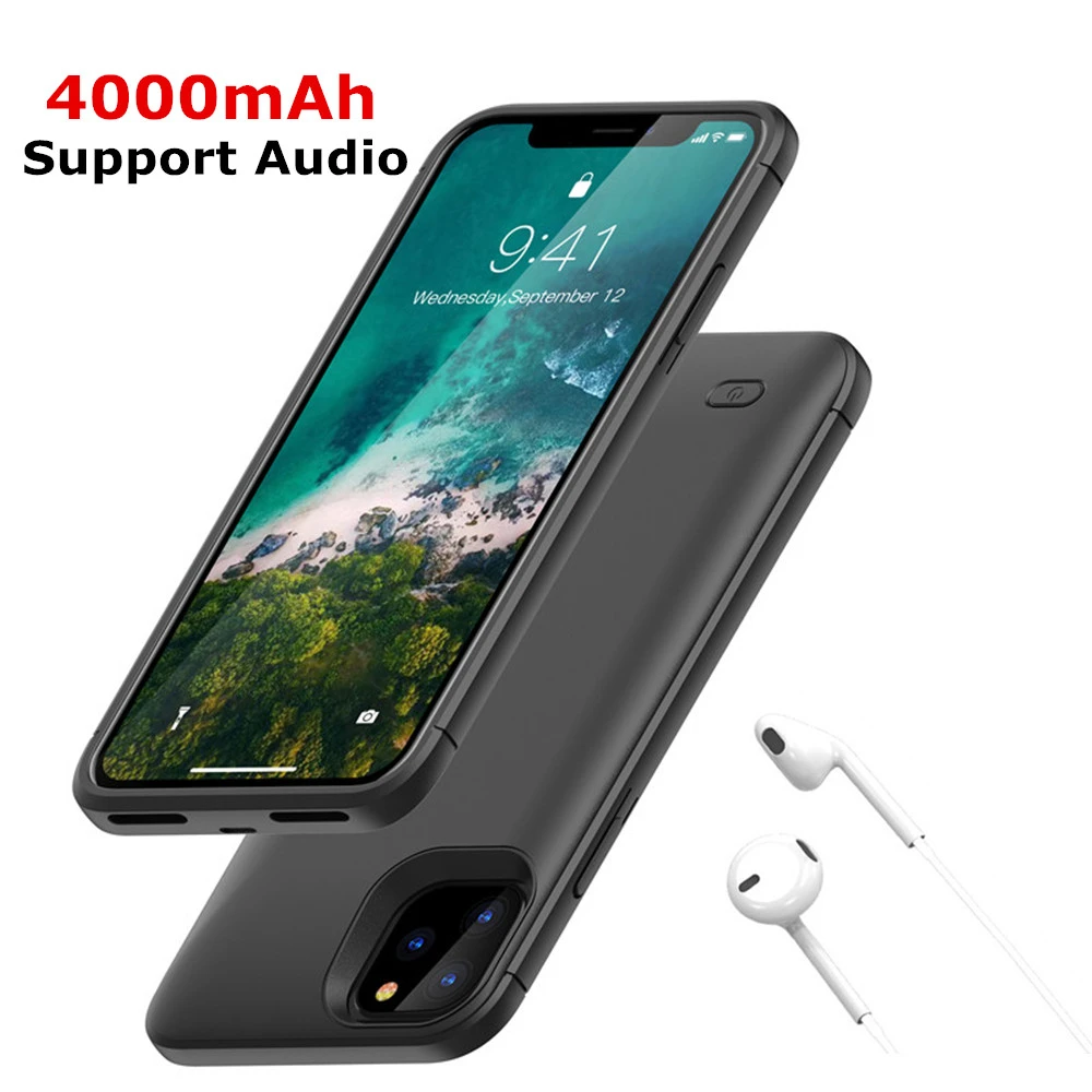 4000 мАч Расширенный телефон батарея мощность чехол для iPhone 11Pro зарядного