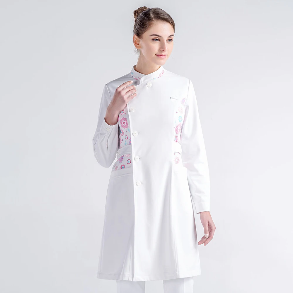 Большие размеры Платья для кормящих медформа спа униформа медсестры летняя высококачественная ткань униформа для медсестер платья