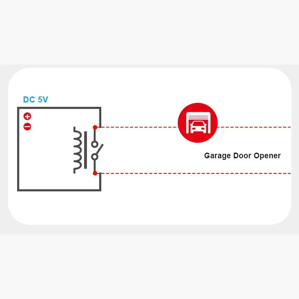 5 шт. SONOFF RE5V1C Wifi DIY переключатель В DC релейный модуль умные беспроводные