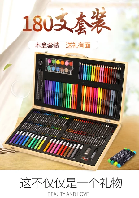 180 Colored Pencils for Adult Coloring Drawing Kit for Artists