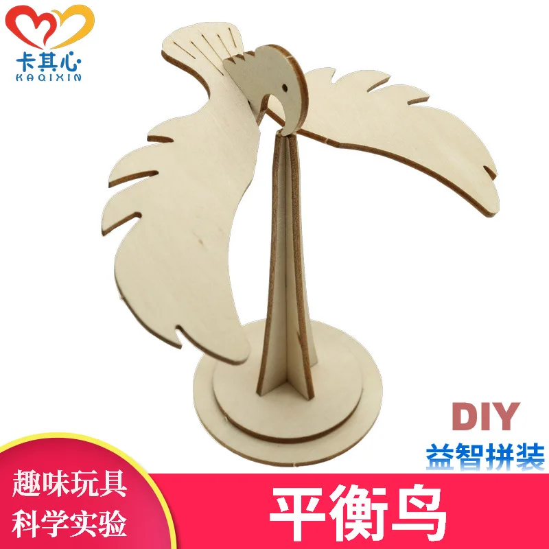 

Wooden Assembled Balance Bird Balance Eagle DIY Educational Toy Assembled Science And Technology Small Production Invention Grav