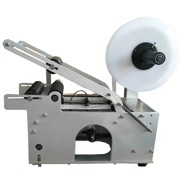 Semi Automatic Round Bottle Labeling Machine Beer Cans Wine Adhesive