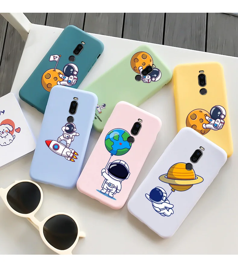 Cases For Meizu Astronaut TPU Soft Shell For Meizu X8 Case Personality Tide Shell For MEIZU X8 Case Silicone Edging Matte Phone For MEIZU meizu phone case with stones