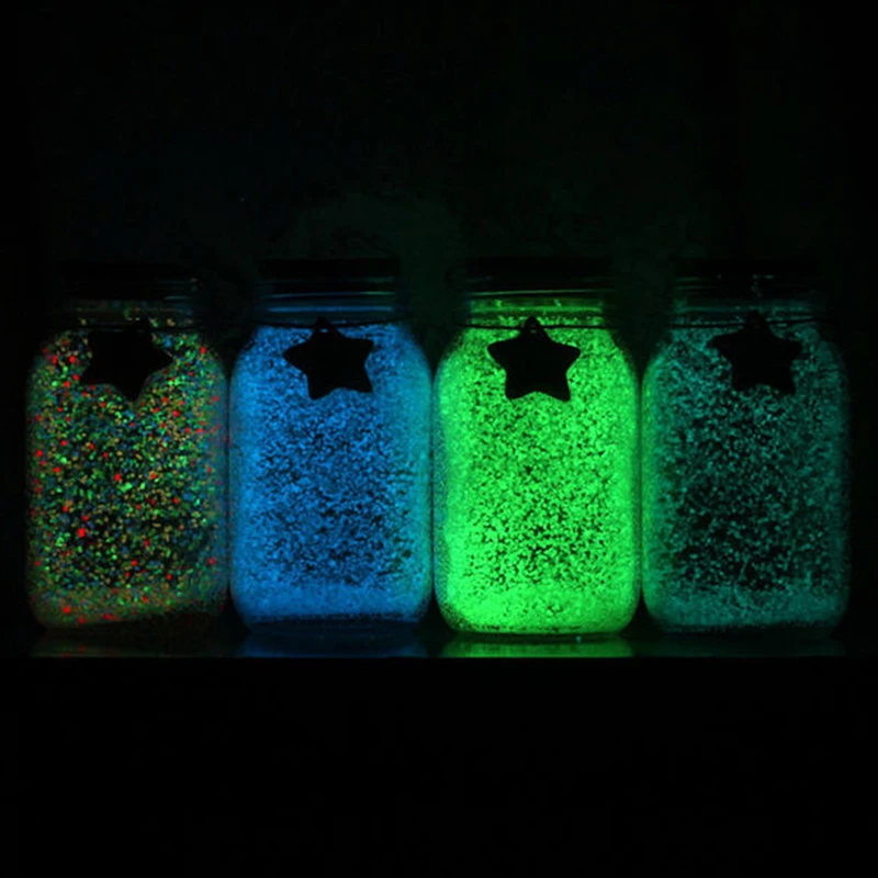 DIY светящийся яркий гравий фосфоресцирующий песок аквариум флуоресцентные частицы вечерние украшения