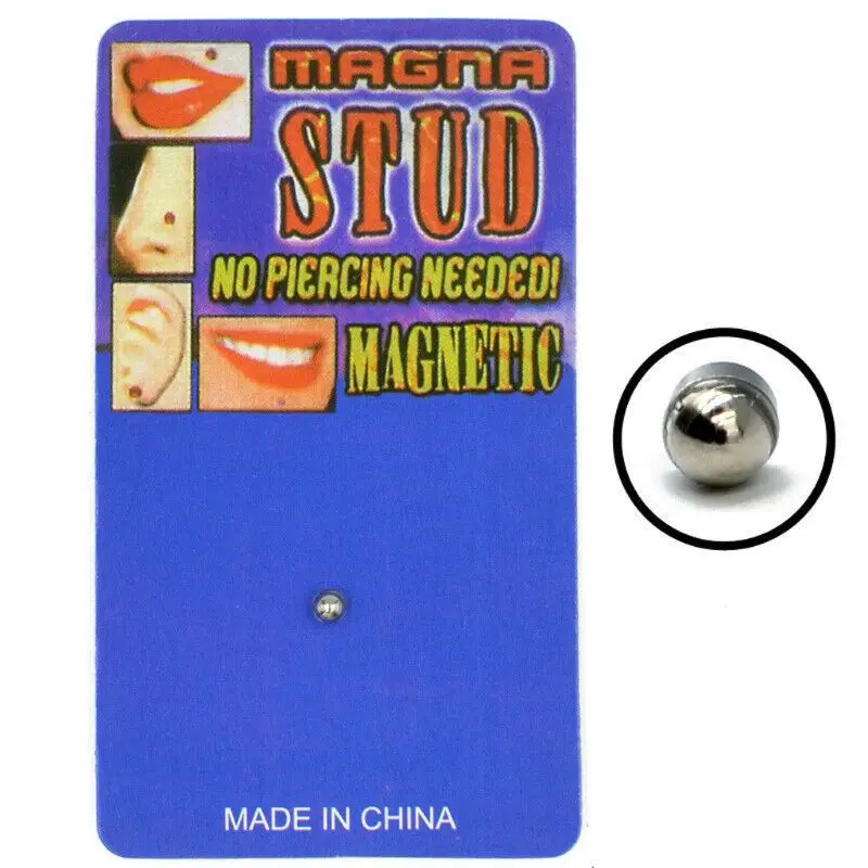 

Magnetic Stud Earring Magnet Nose Ear Lip Stud Non Piercing Tragus Nose Studs