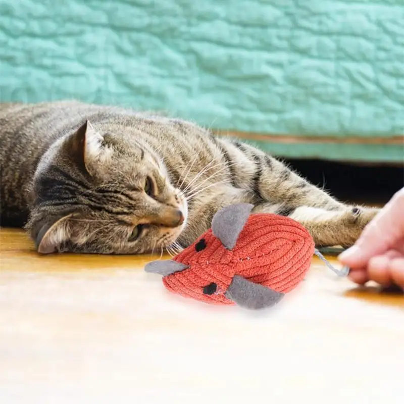 Игрушка для кошек, Рождественская шляпа, мышь, котенок, забавные интерактивные игрушки для игр, искусственные товары для домашних животных