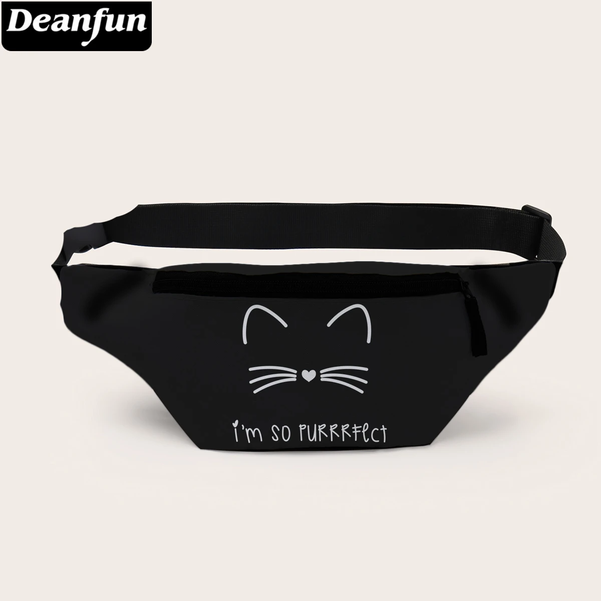 Jual Deanfun Black Cat Belt Bag Cute 