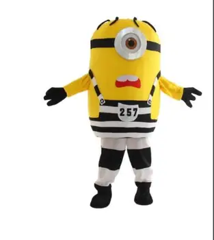 

Despicable Me 2 Mascot Costume Despicable me minion Costume mascot fancy Cartoon costume Free Shipping
