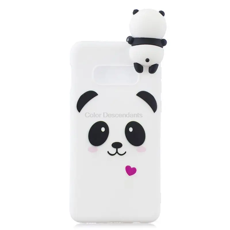 Per Coque Custodia Samsung S10 3D Panda Cover Posteriore In Silicone Morbido Per Samsung Galaxy S10 Plus Custodia Fundas Per Galaxy S10 Lite