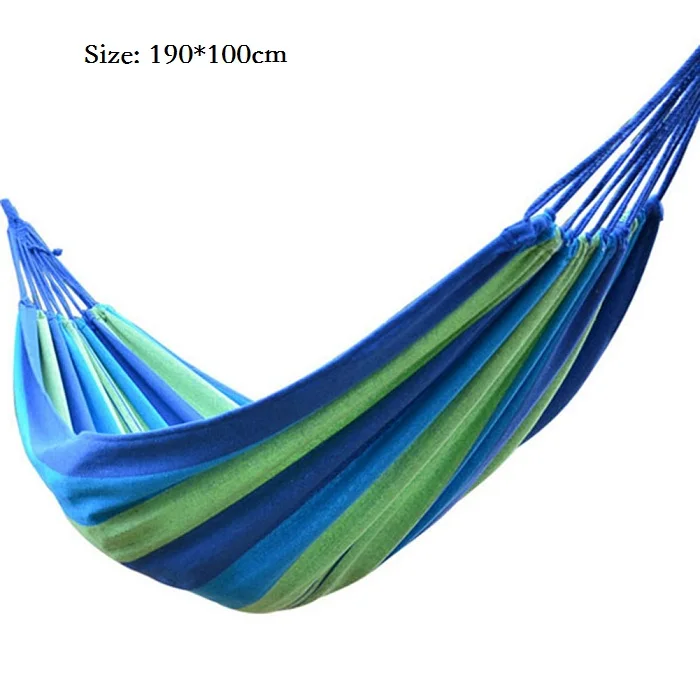 Hammock 190x100cm Садовый гамак для взрослых, детский стул, подвесное кресло, качели, гамак с 2 подушками, качели, стулья - Цвет: Hammock 190x100cm