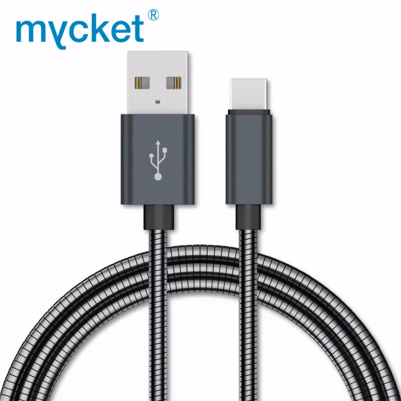 Myket, дизайн, металлический пружинный Micro USB кабель для samsung, Xiaomi, huawei, Android Phone, мини, портативный кабель для быстрой синхронизации данных и зарядки